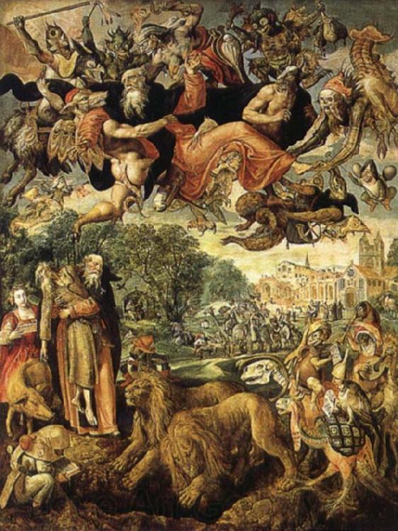 VOS, Marten de The Temptations of St.Anthony Norge oil painting art